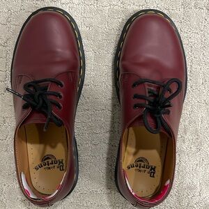 Cherry burgundy red Oxford doc marten shoe